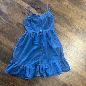 Blue Denim Mini Dress Size S